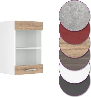 Produktbild von Küchenglasschrank Vicco R-Line Sonoma 40 cm, Model 29743