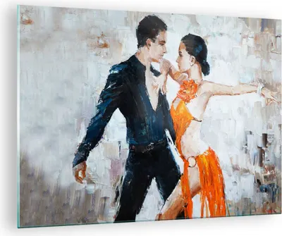 Produktbild von Bilder auf glas - tanzen sie - 70x50cm - Glasbilder - Wandbilder - Bilder - Kunstdruck - zum Aufhängen bereit - Wanddekoration aus Glas - Glas Bilder - Wandbild auf Glas - Einteilig - GAA70x50-3772