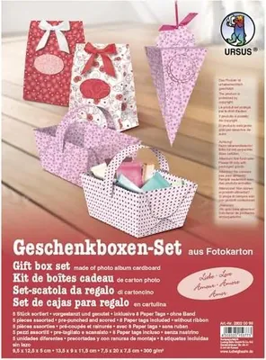 Produktbild von Geschenkbox-Set Liebe Boxen sortiert VE=5 Stück