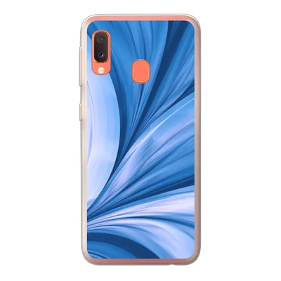 Produktbild von MuchoWow® Handyhülle Schutzhülle Hülle für Samsung Galaxy A20e Blau - Abstrakt - Design Silikon Softcase Handy Hülle - Abdeckung