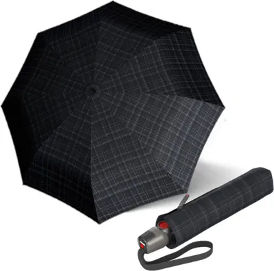 Zdjęcie produktu dla Knirps KNIRPS T.200 PRINTS CHECK - elegancki męski parasol w pełni automatyczny
