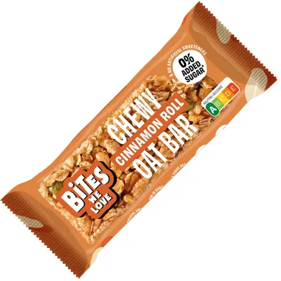 Produktbild von BitesWeLove Chewy Oat Bar Cinnamon Roll 30g
