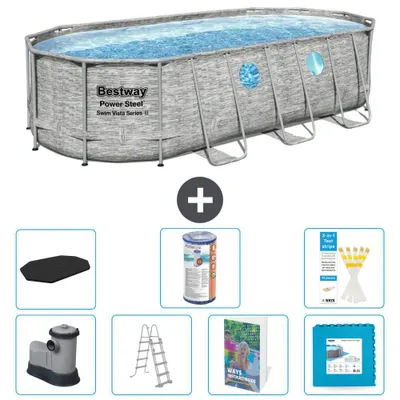 Produktbild von Bestway Power Steel Oval - 549x274x122 cm - 8-teilig  S602