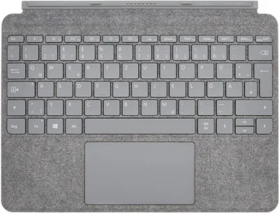 Produktbild von Microsoft Surface Go Signature Type Cover, QWERTZ, Deutsch, Microsoft, Surface Go, Platin, 25,4 cm (10")