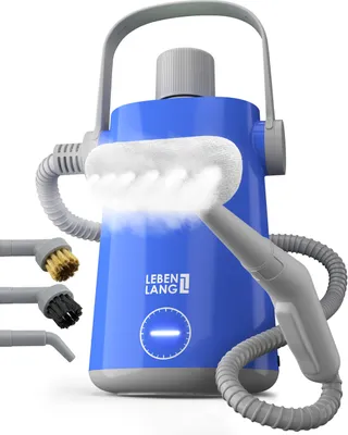 Image de Nettoyeur vapeur portatif - 1000 W - Réservoir d'eau de 300 ml - Bleu