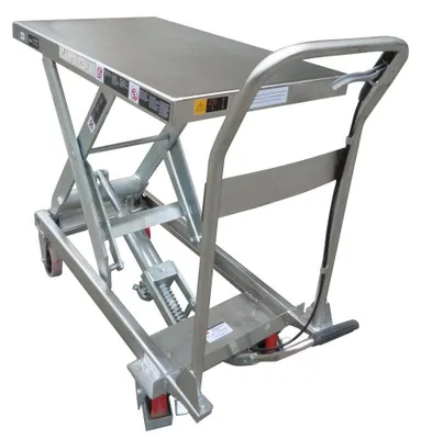 Produktbild von Schefer mobiler Hubtisch SHWI Premium Edelstahl Tragkraft 100 kg