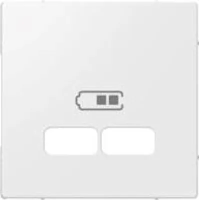 Immagine prodotto di Piastra centrale Merten USB 2-V bianco polare