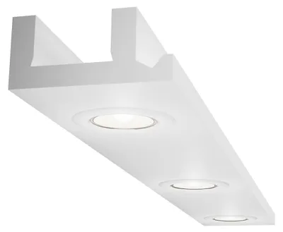 Immagine prodotto di ELHARE Modanature per stucchi Profilo LED Spot Striscia di illuminazione indiretta Luce XPS LH1A - 60x130mm, 2m