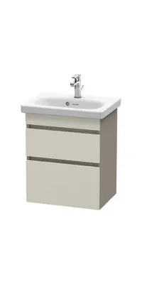 Produktbild von Waschtischunterbau DURASTYLE COMPACT 610x500x368mm taupe/basalt matt taupe/basalt matt