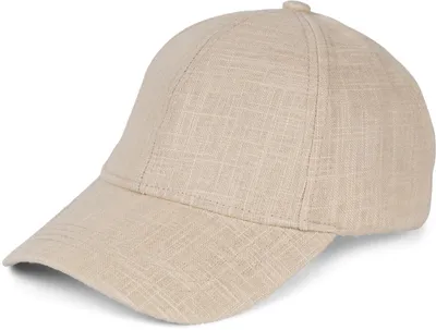 Produktbild von styleBREAKER Uni Leinen Baseball Cap | Verstellbare 6-Panel Basecap mit gebogenem Schirm | Atmungsaktive Sommer Mütze mit Metallschnalle | Leicht, Bequem & Stilvoll