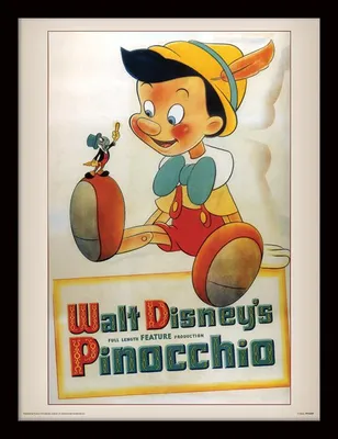 Image de Pinocchio - Walt Disney - Art Print - 30x40cm - Affiche Poster