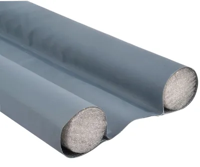 Doppelte Türdichtung 95 cm, grau, für Zugluftschutz