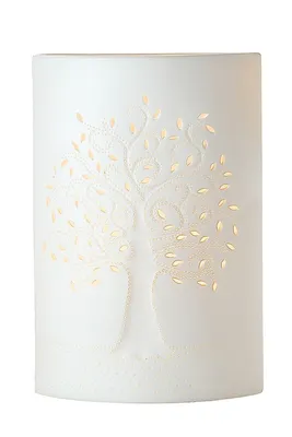 Produktbild von Gilde Porzell Lampe Ellipse Lebensbaum