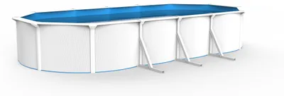 Produktbild von Lebula – feststehendes Stahlbecken im kanadischen Stil, oval, 7,3 m x 3,6 m, 1,3 m tief