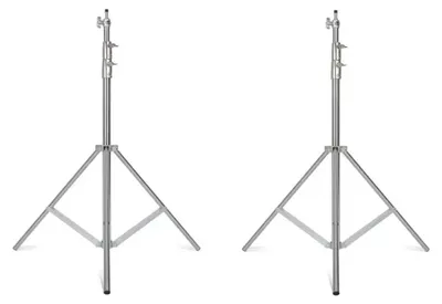 Produktbild von Stativ, Edelstahl, höhenverstellbar, 2 Stück Silber Stativ