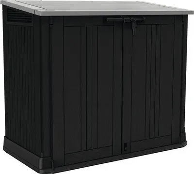Produktbild von Garten-Gerätebox, Mülltonnenbox Keter Store-it-out Prime Kunststoff inkl. Gasdruckfedern 132 x 71,5 x 113,5 cm schwarz-g