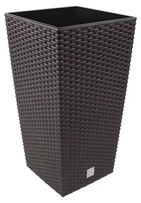 Obrázek produktu pro Květináč, rozměry 20 x 20 x 37,6 cm, tmavě hnědý