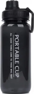 Produktbild von Sportflasche Wasserflasche Trinkflasche Flasche 600 ml – Schwarz
