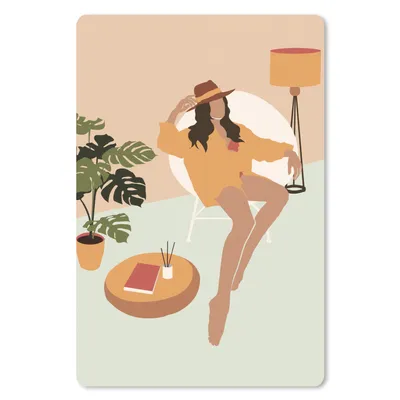 Produktbild von MuchoWow® Mauspad Mousepad Frau - Kleidung - Interieur 18x27 cm - Mousepads - Maus Mat - Pad - Mausunterlage