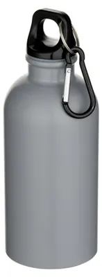Productafbeelding van Floso - Waterfles "Oregon", mat, gerecycled roestvrij staal, 400ml PF4763 (één maat) (zwart)