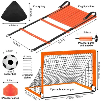 Produktbild von Trainingsgeräte-Set – Orange Schwarz (Einzelziel-Set)