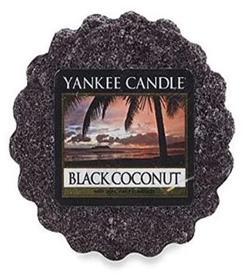 Obrázek produktu pro Yankee Candle Black Coconut, Kulatý, Černá, Pižmo, Dřevo, 7 cm, 30 mm, 22 g
