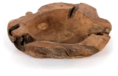 Produktbild von Teakholzwurzeln, Ø 40 cm, H 5 cm | Holzschale zur Tischdekoration