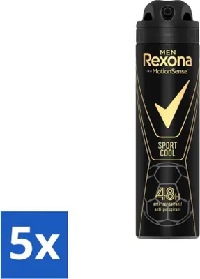 Produktbild von Rexona Men - Sport Cool - Deodorant Spray - Antitranspirant - 150 ml - Vorteilspack - 5 Stücke