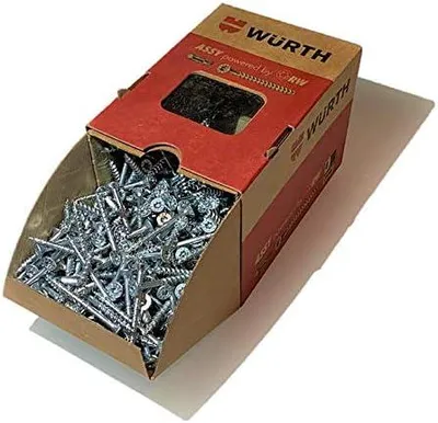 Immagine prodotto di Würth ASSY 4 CSMP Spanplattenschraube 6x120mm, 100St/Pack Stahl verzinkt, blau passiviert, Teilgewinde, Senkfrästaschenkopf - RW 20 Neue Generation