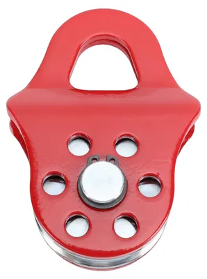Image de Treuil de dépannage haute performance de 3 tonnes avec poulie de renvoi, capacité de charge de 6 613,87 lb (environ 3 000 kg), adapté aux camions, tracteurs, quads et UTV, rouge