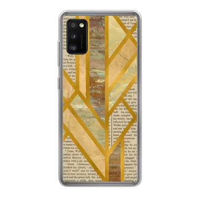 Produktbild von MuchoWow® Handyhülle Schutzhülle Hülle für Samsung Galaxy A41 Gold - Marmor - Vintage Silikon Softcase Handy Hülle - Mobiltelefon