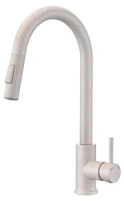 Produktbild von HOMEVELLO Küchenarmatur ARC 40, Chrome, Mischbatterie 360°, Armatur Küche aus Edelstahl, Spültischarmatur, Höhe: 40 cm, Wasserhahn für Küche, Kopfteil: Keramik