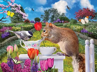 Produktbild von SunsOut Puzzle Frühlingstee - 1000 Teile Puzzle