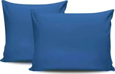 Produktbild von L'Essentiel Linge de Maison, Tonne Bleue - 74, Kissenbezug-Set (2 Stück) (FR), 100 % BAUMWOLLE RANFORCE, Blau,  60 x 60 cm