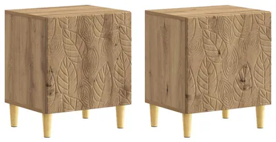 Image de Table de chevet 2 pcs Chêne artisanal 43 x 34,5 x 50 cm
