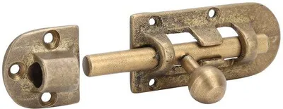 Imagen del producto de Barras deslizantes para puertas de madera - 3 unidades - Resistentes - Antcorrosivas - Cerradura para puertas