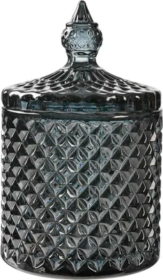 Produktbild von Clayre & Eef Glastopf Ø 9x14 cm Grau Glas