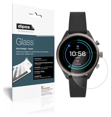 Obrázek produktu pro 1x ochranná fólie pro Fossil Sport Smartwatch matná - anti-shock 9H fólie dipos Glass plastové sklo