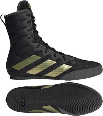 Produktbild von Adidas Box Hog 4 Boxstiefel Schwarz Gold Schuhgre UK 9.5
