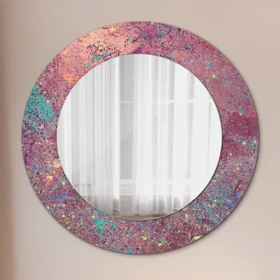 Produktbild von Ø60cm Modern Spiegel - Wandspiegel Wandmontage- Schlafzimmer - Festival der Farben