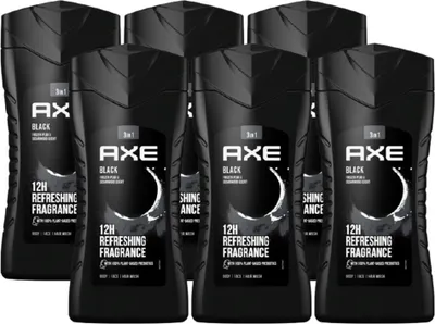 Produktbild von Axe 3-in-1 Duschgel&Shampoo Black 6x250ml