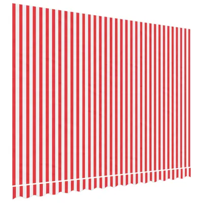 Obrázek produktu pro Náhradní plachta na markýzu červené a bílé pruhy 3,5 x 2,5 m
