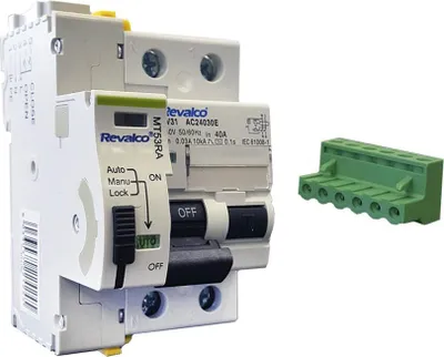 Produktbild von FI-Schutzschalter 2P 40A 30mA AC mit automatischer Verbindung