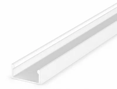 Produktbild von LED Profile in weiß P4-1 100CM ohne Abdeckung für LED Streifen bis 13mm Breite