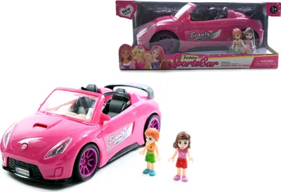 Zdjęcie produktu dla SAMOCHÓD Różowy kabriolet AUTO DLA LALEK mini