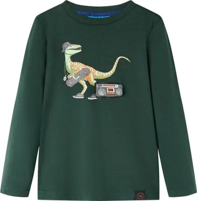 Produktbild von Kinder-Langarmshirt Dunkelgrün 116
