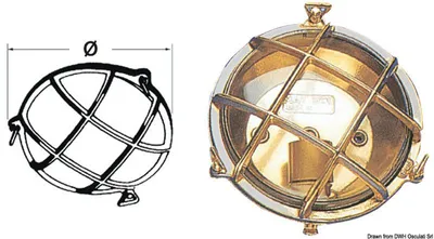 Immagine prodotto di Lampada a tartaruga, rotonda 215 mm, 1 pezzo