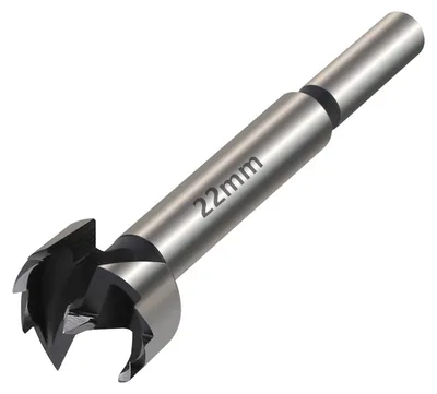 Imagen del producto de Broca Forstner, acero al carbono, 22 mm, autocentrante, para madera