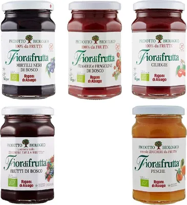 Produktbild von Rigoni di Asiago Fiordifrutta Testpaket Italienische Marmelade Marmelade 5X 250g