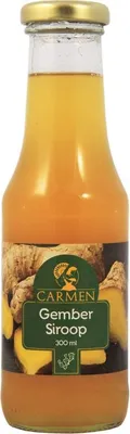 Produktbild von CARMEN Ingwersirup 300ml | Ingwer- Sirup | + 9 Ideen wozu er passt
